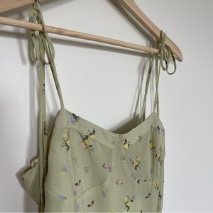 Forever 21 Floral Green Midi Dress